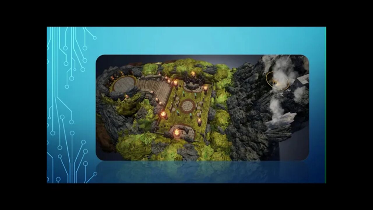 Smite “challenge” concept map. Multiplayer powered by Unreal.