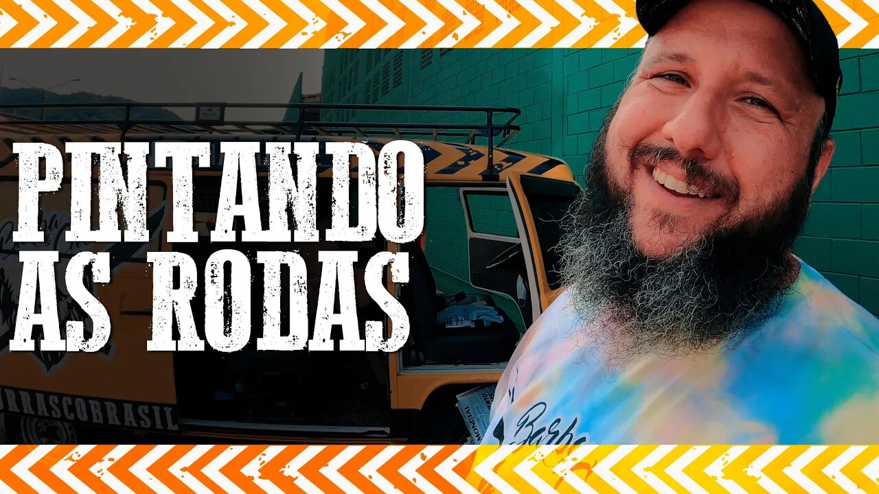 COMO PINTAR A RODA DA KOMBI | Paizão colocando o sapatinho de baila na Genoveva!