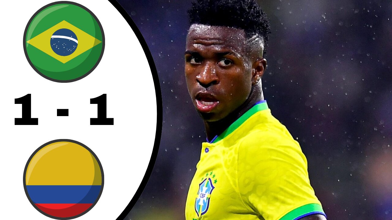 Brazil vs Colombia 1-1 - Resumen y Goles 2024