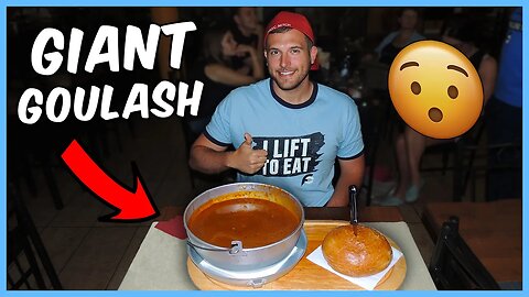 EATING THE BIGGEST BOWL OF GOULASH I’VE EVER SEEN!!!