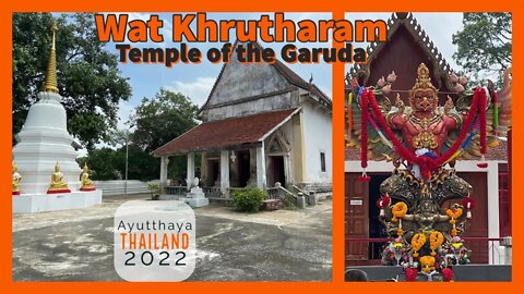 Wat Khrutharam or the Monastery of the Garuda - 14th Century Temple - Ayutthaya วัดครุธาราม