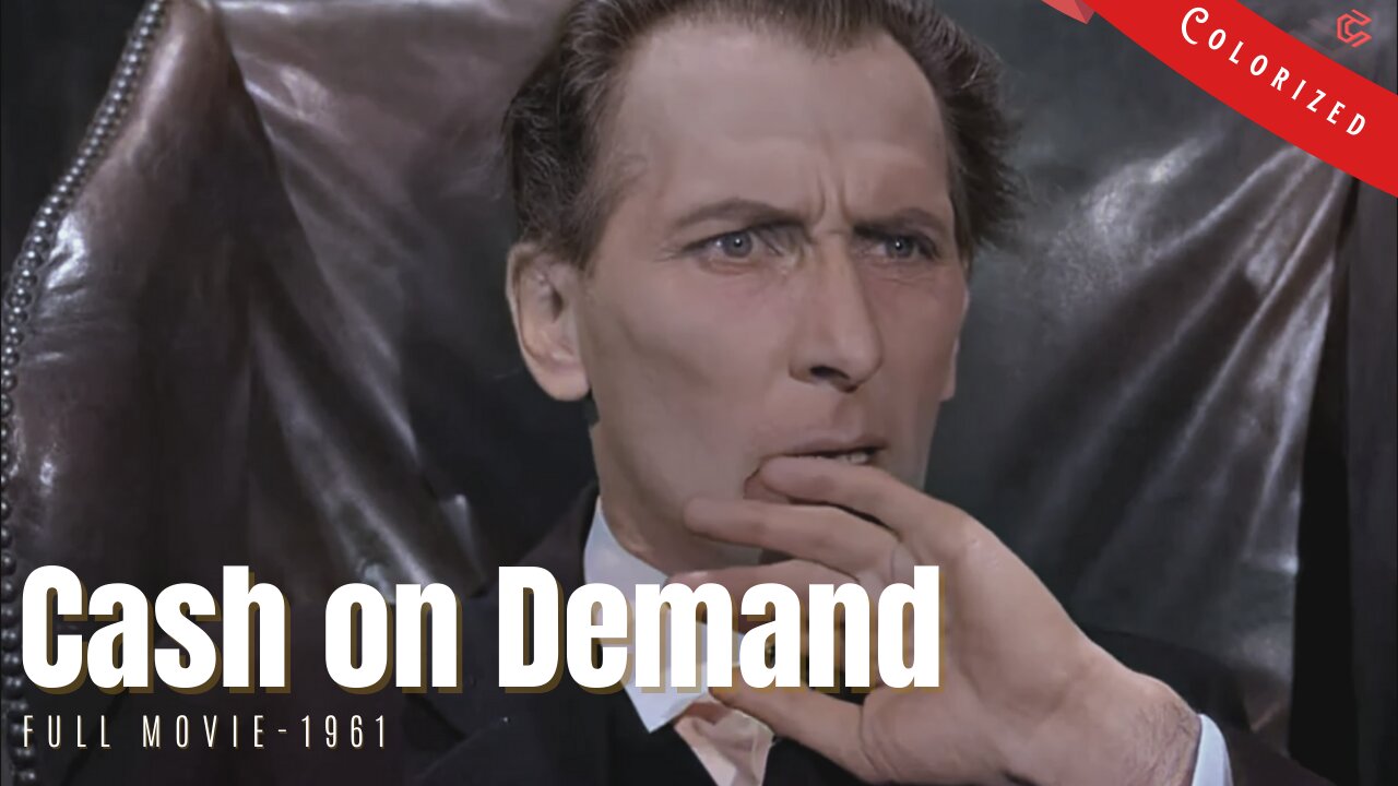 Cash on Demand 1961 | Colorized British Film Noir Crime | Peter Cushing, André Morell | Subtitled