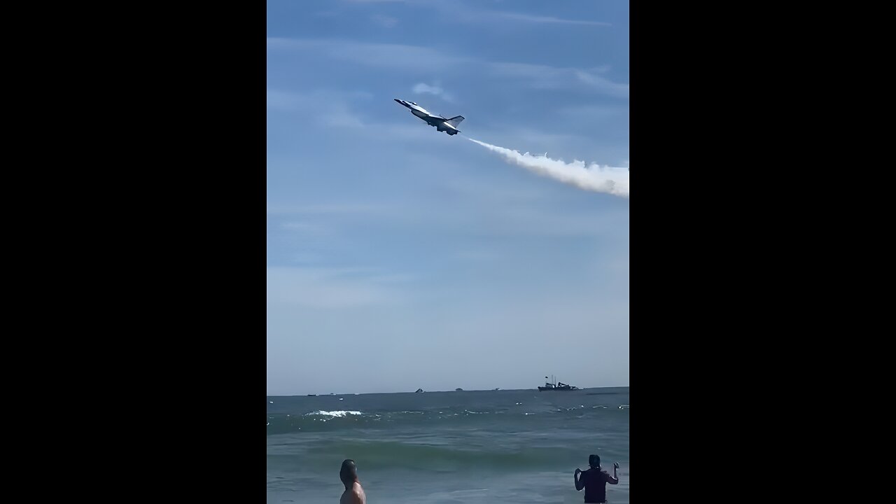 Spraying Chemtrails on the beach or ...Jet Fuel?