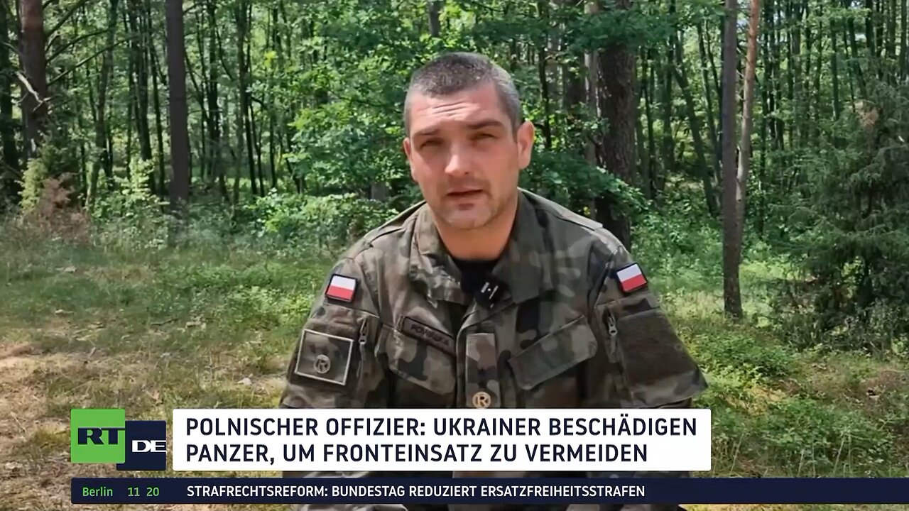 Polnischer Offizier: Ukrainer beschädigen Panzer, um Fronteinsatz zu vermeiden