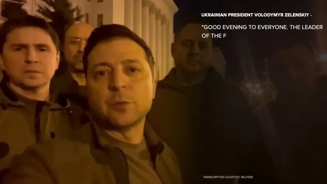 President Zelensky posts video from Kyiv street and reassures Ukraine he’s staying put