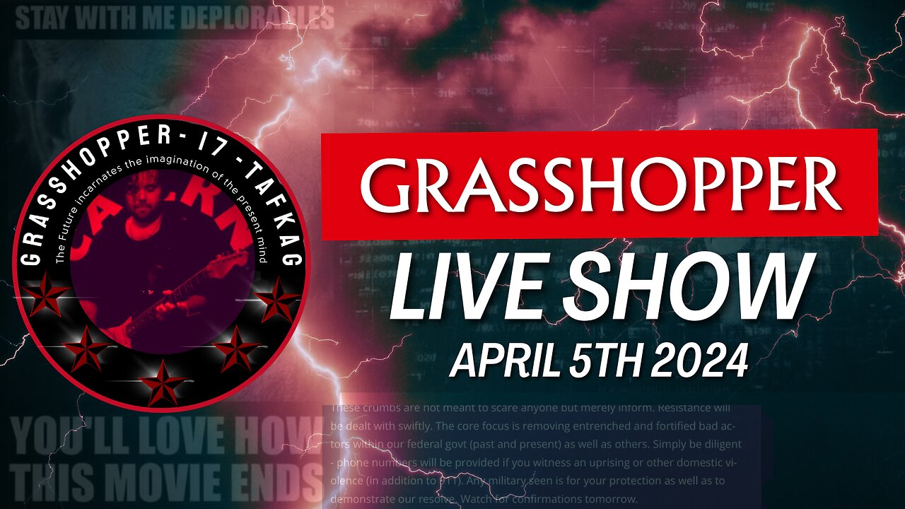 Grasshopper Live Show - April 5th 2024