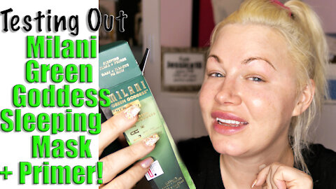 Testing Out Milani Green Goddess Sleeping Mask + Primer | Code Jessica10 saves you $$$