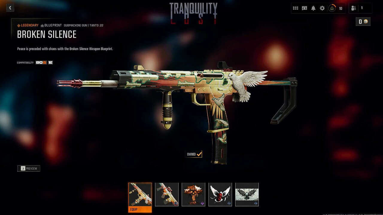 Tranquillity Lost Weapon Bundle