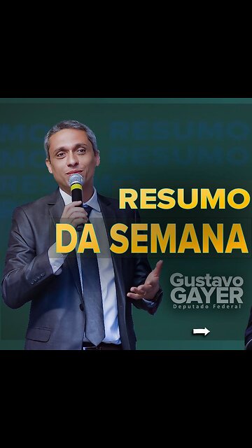 Resumo da Semana Parlamentar de Gustavo Gayer-06/11/2023-10/11/2023