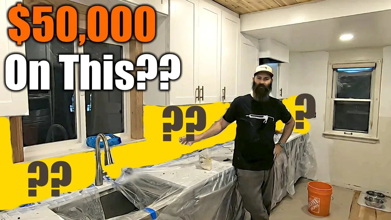 They Chose This Backsplash On $50,000 Kitchen Renovation?? | Step By Step Install | THE HANDYMAN |