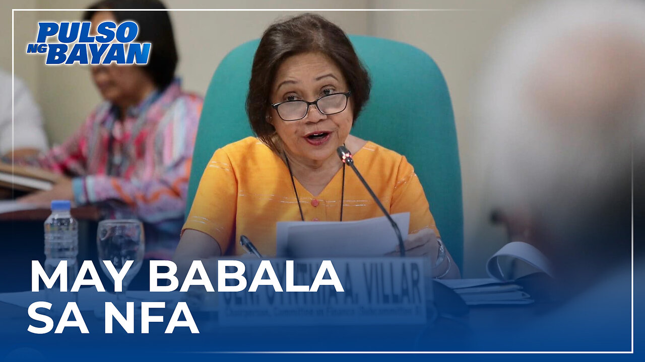 Sen. Cynthia Villar may babala sa NFA; Zero budgets sa 2024, posible