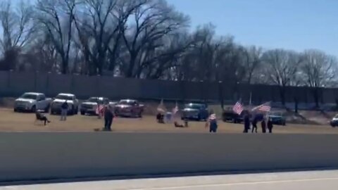 Trucker convoy through Tulsa just now…