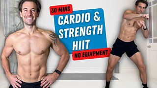 30 Min Low Impact CARDIO & Full Body STRENGTH HIIT Workout | No Equipment