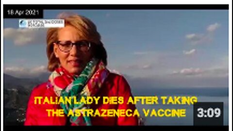 Italian lady dies after taking the AstraZeneca vaccine