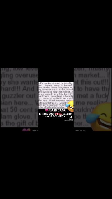 FLASHBACK Johnny Depp goes FULL Savage on Elon Musk