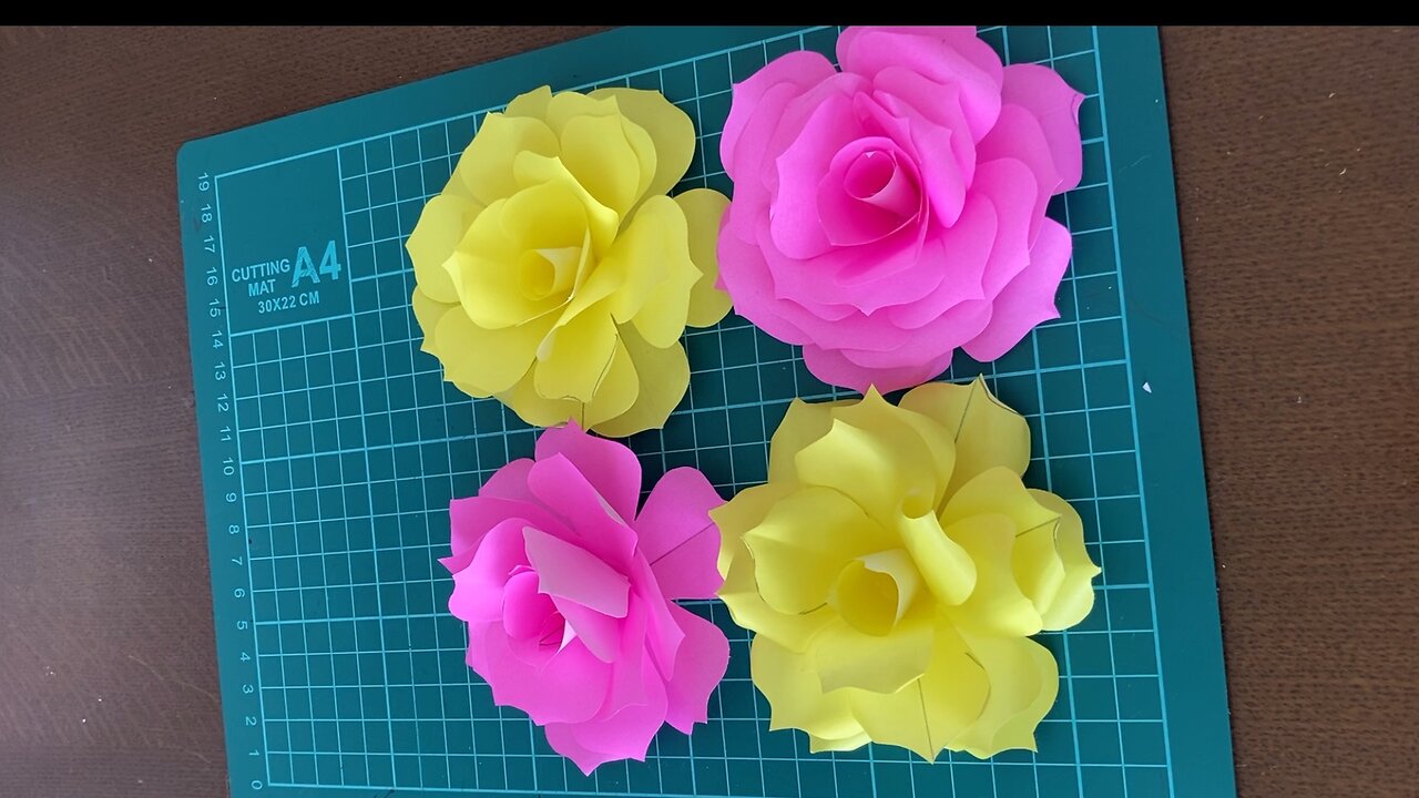 Paper flowers.how to make paper at home.