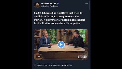 Captioned - Tucker’s interview with Ken Paxton