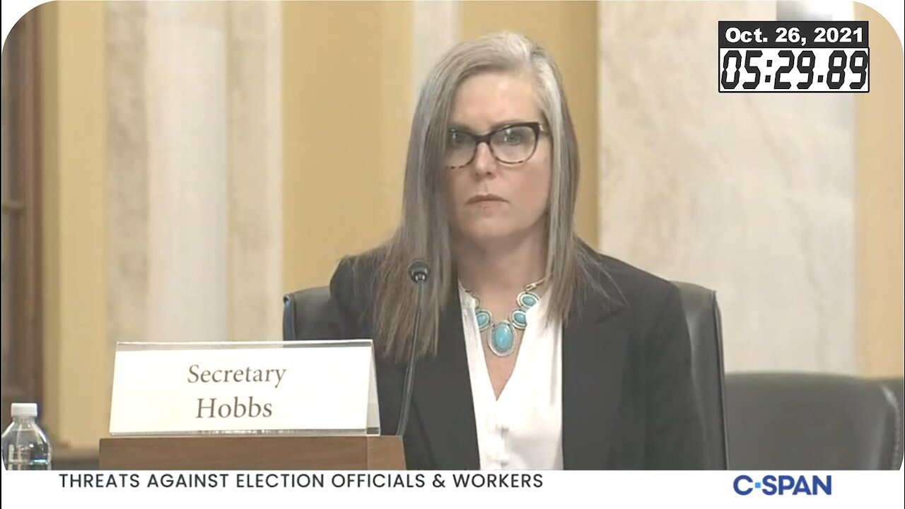 AZ Sec. of State Katie Hobbs testifies before Congress on Audit, Threats and Fraud 10/26/2021