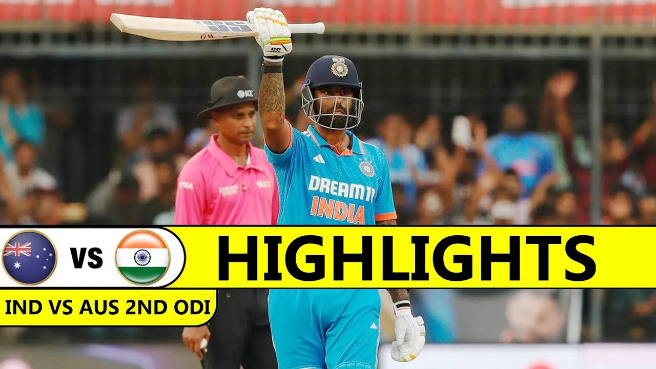 India vs Australia match highlights 2023