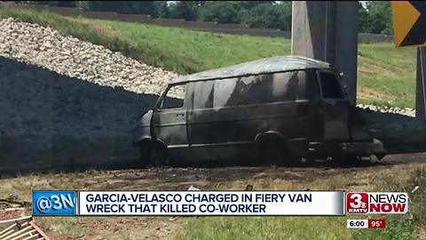 Fatal fiery van crash driver in court