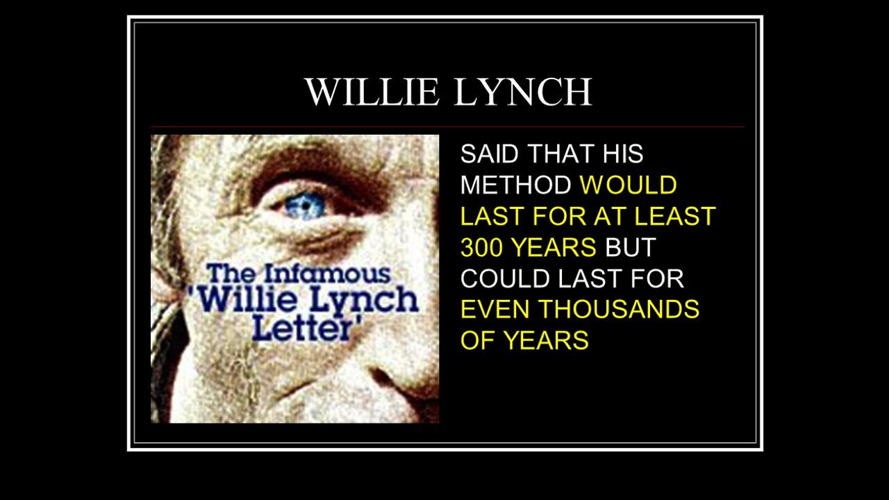 A CONVERSATION FOR ALL BLACK WOMEN: “THAT STRONG INDEPENDENT MENTALITY”, WILLIE LYNCH LETTER.