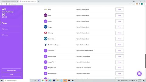 How to Earn Bitcoin while online shopping with Lolli