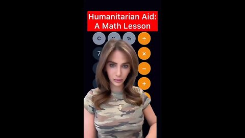 Humanitarian aid, a math lesson