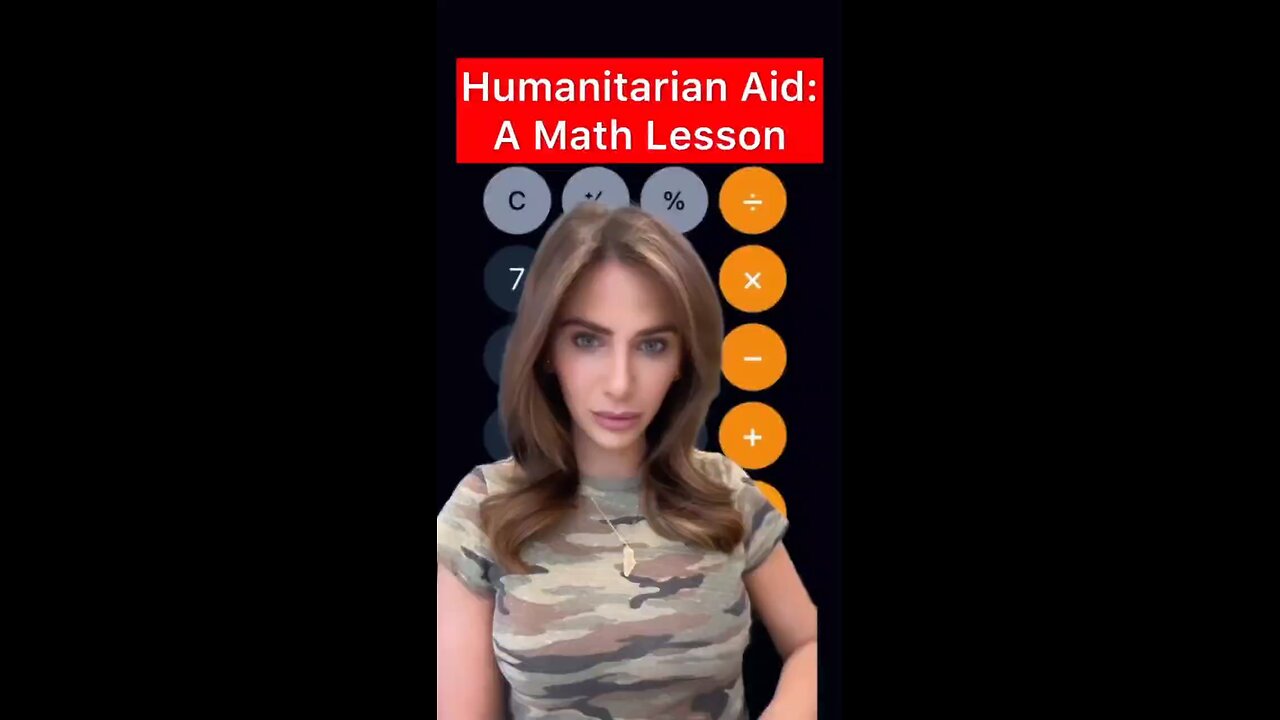 Humanitarian aid, a math lesson