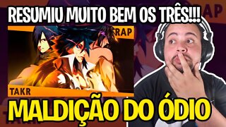 REACT MALDIÇÃO DO ÓDIO - Uchiha Rap (Sasuke, Madara e Indra) | Takeru [Prod. Sidney Scaccio]