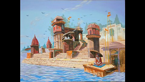 Ganga Ghat painting