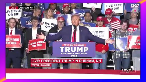 PRESIDENT TRUMP IN DURHAM, NH - DECEMBER 16, 2023