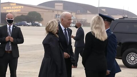 Jill and Joe depart to attend the dignified transfers of fallen soldiers from Afghanistan.