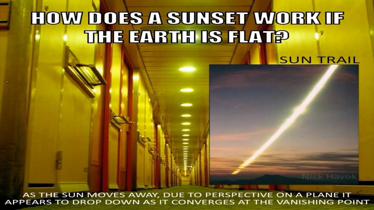 How the sunset works on the flat Earth.