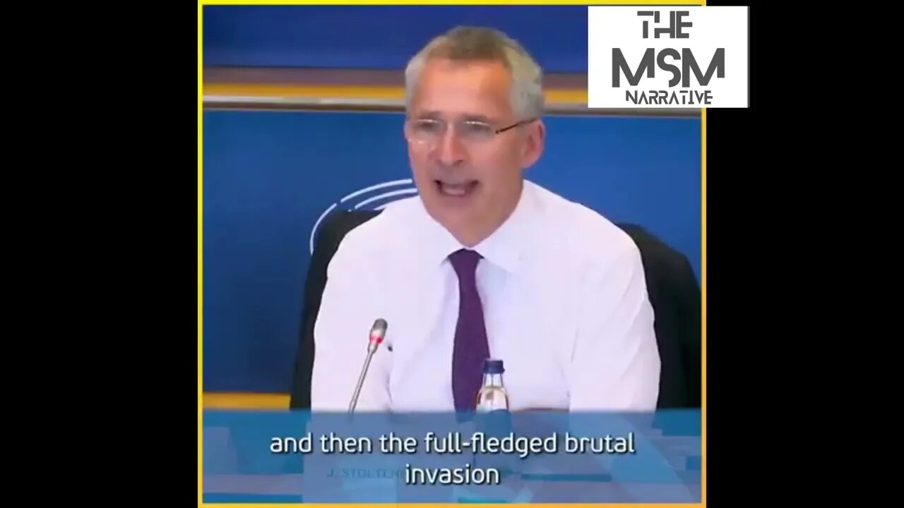 Jens Stoltenberg: Because for me this is a MORAL ISSUE | (It's a moral war and you pay the price!)