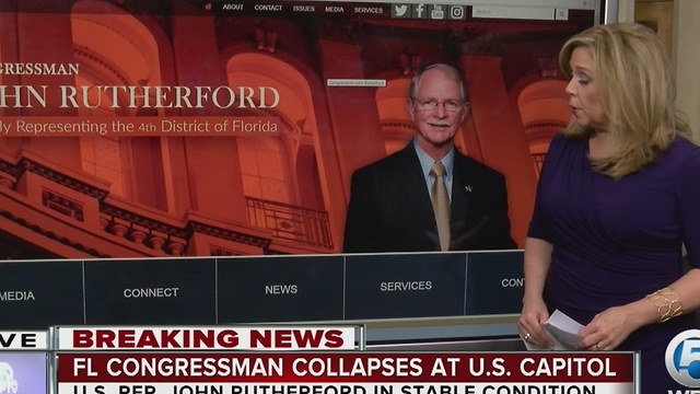 Florida congressman John Rutherford taken from Capitol on stretcher