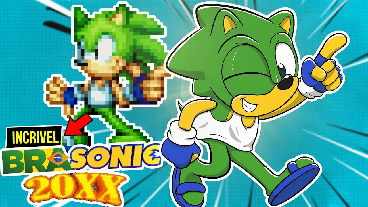 NOVO JOGO do SONIC fosse BRASILEIRO - BRASONIC 20XX