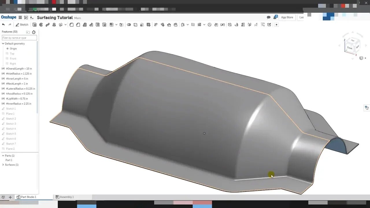 Surfacing and Equation Driven Dimensions in Onshape Tutorial |JOKO ENGINEERING|