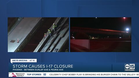 Storm causes I-17 closure