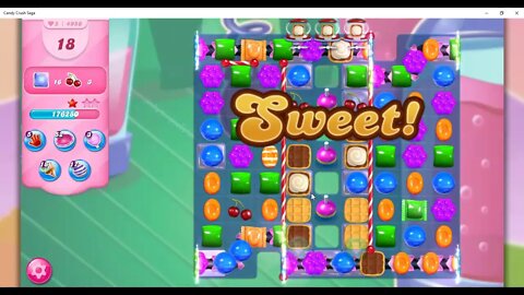 Candy Crush Level 4956 Talkthrough, 35 Moves 0 Boosters