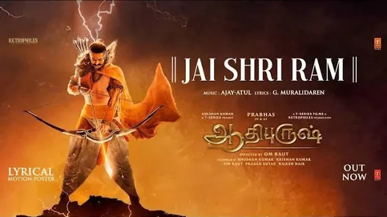 Jai Shri Ram (Lyrical Motion Poster) Hindi | Adipurush | Prabhas| Ajay-Atul,Manoj Muntashir |Om Raut