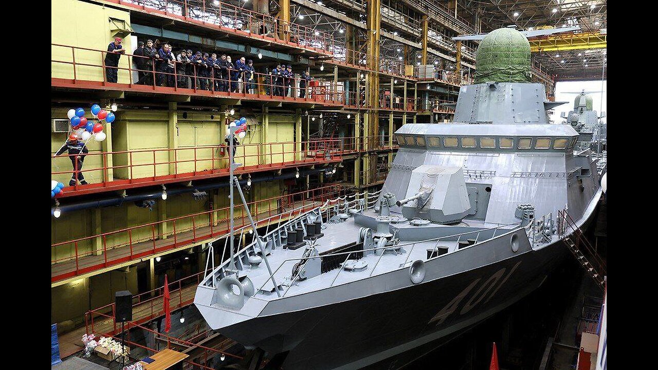 Astillero ruso de Amur se botaron otros dos barcos lanzamisiles Udomlya y Rzhev