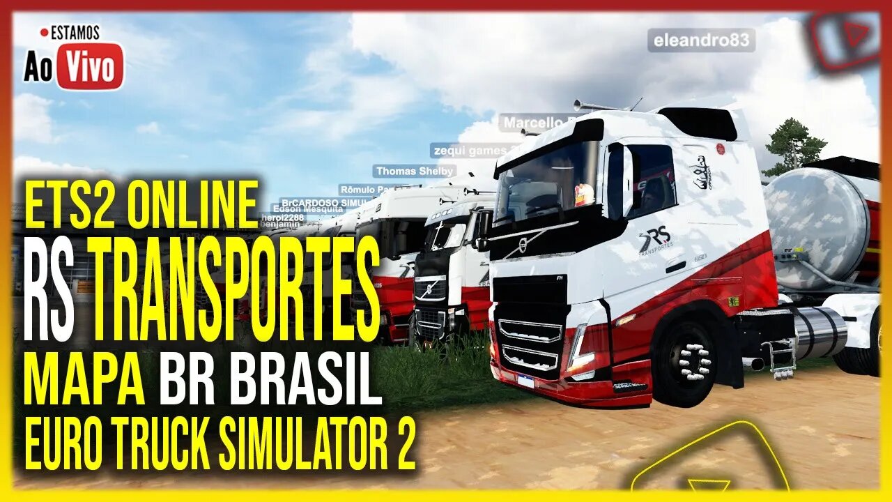 🔴 ETS2 1.44 MULTPLAYER COMBOIO RS TRANSPORTES BR BRASIL EURO TRUCK SIMULATOR 2 1.44