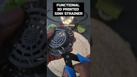 3D Printed kitchen sink strainer #shorts #functional3dprints #3dprintedtools #3dprinted