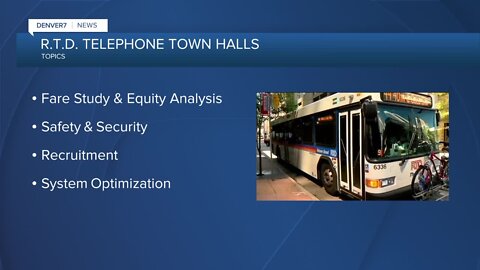 RTD hosting telephone town halls