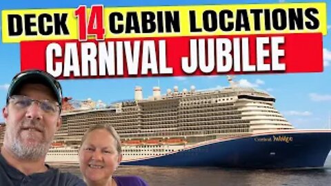 Deck 14 Explorations | Carnival Jubilee's Cabin Havens | Tall Man's Cruise Adventures