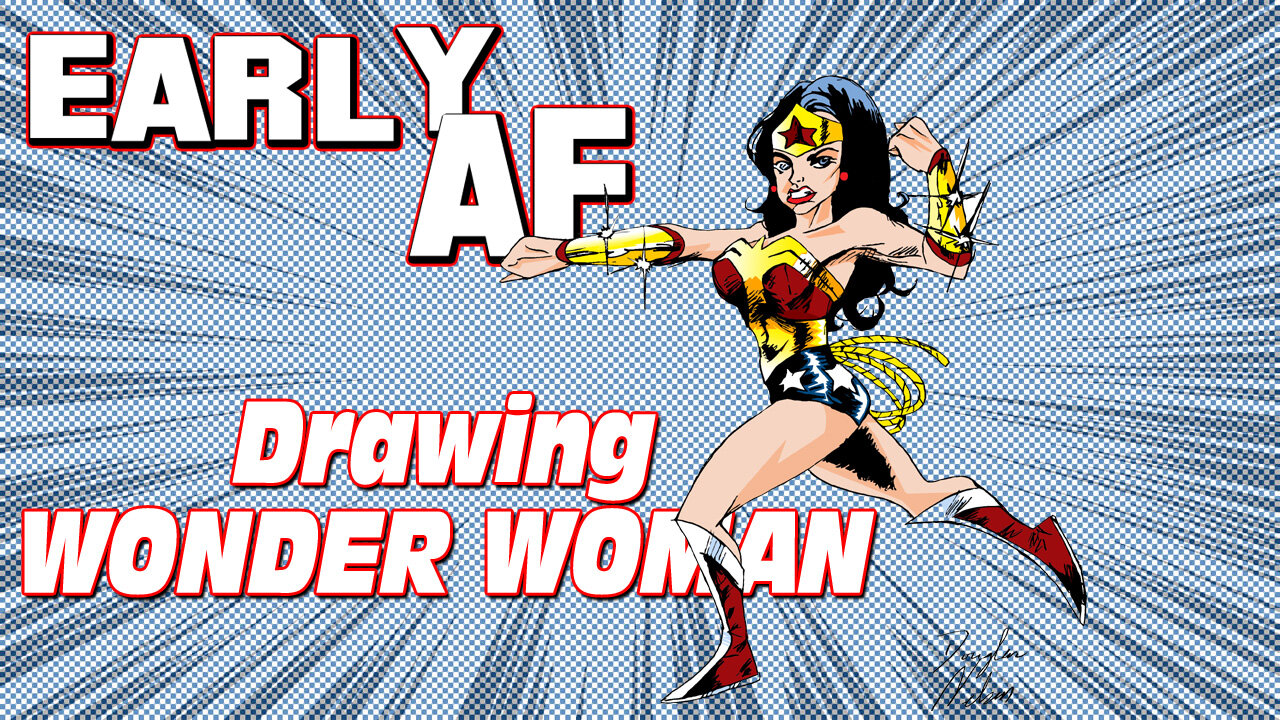 Drawing Wonder Woman