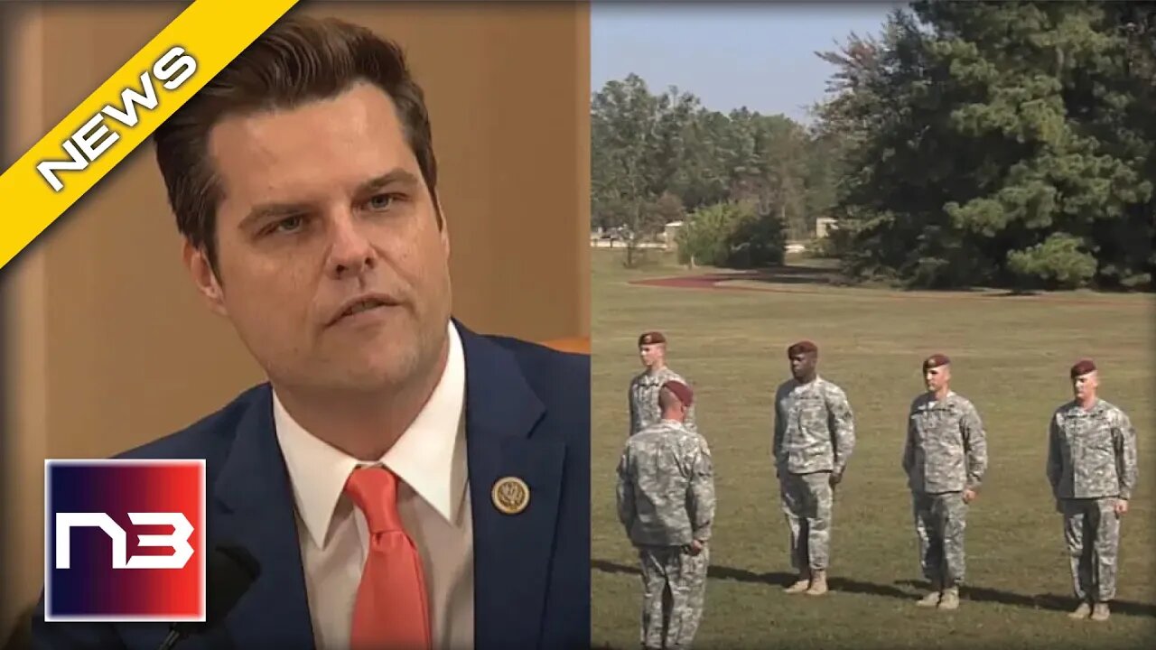 FINALLY: Matt Gaetz Gives HUGE GIFT To Military Men And Women Dismissed For Jabs