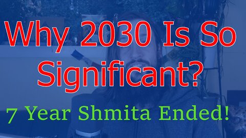 7 Year Shmita Just Ended