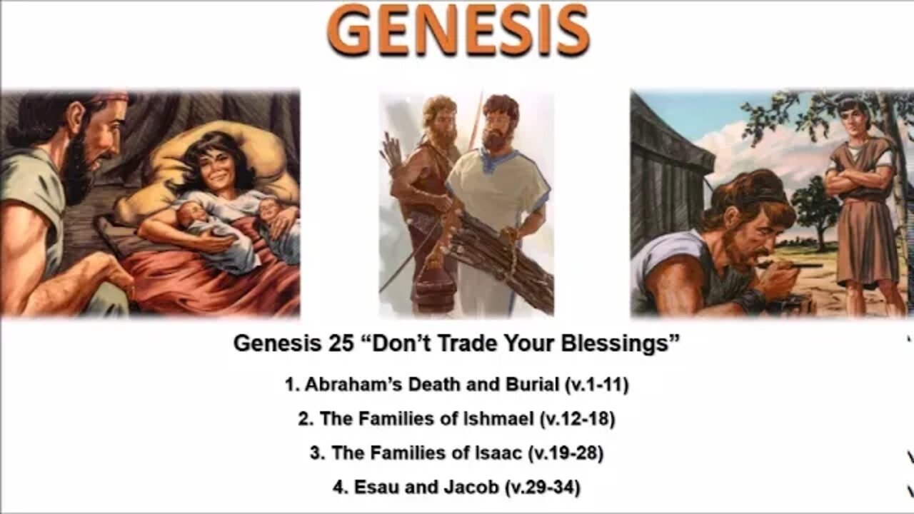 Genesis 25 “Don’t Trade Your Blessings” - Calvary Chapel Fergus Falls