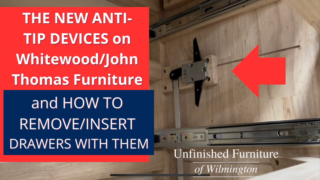 New ANTI-TIP Devices for Whitewood Bedroom Furniture and How to Use Them